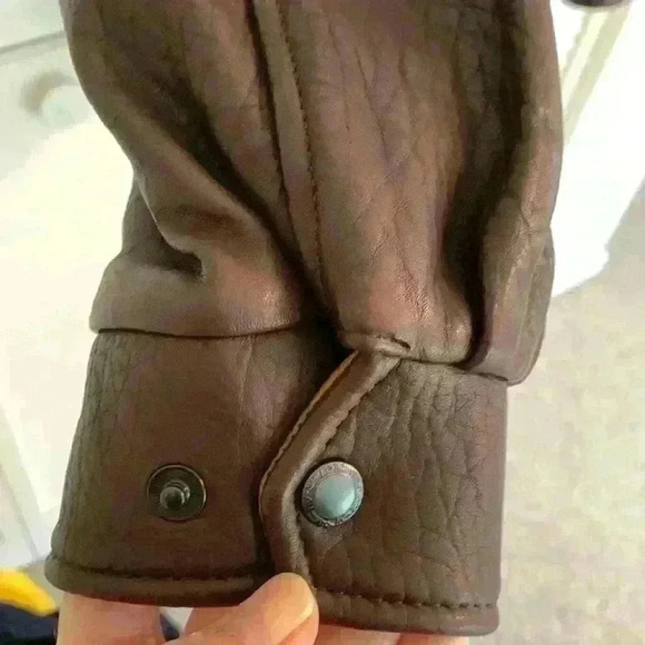 Castellon Men’s Leather Bomber Jacket 40 USA Made Wool Cashmere Flight Style - Picture 5 of 16